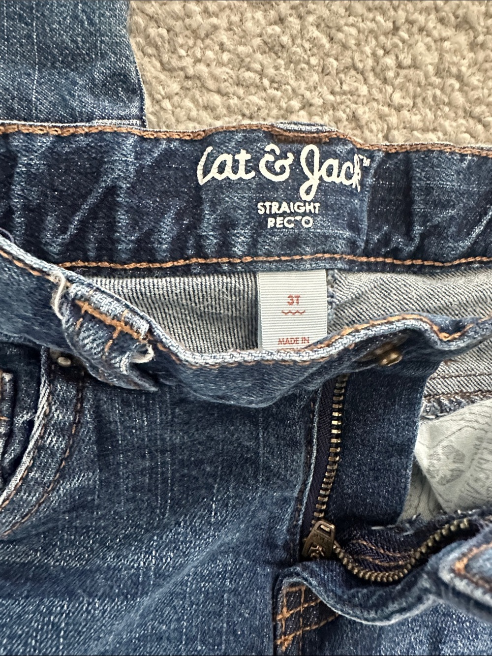 Cat & Jack Kids' Assorted Blue Denim Jeans Trio - Picture 3 of 7